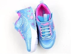 Skechers sneakers blå med havfrue og blinklys